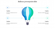 creative best balloon powerpoint slide For Presentation